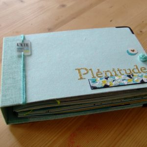 Tutoriel mini-album Plénitude petit carnet classeur photos couleurs-en-folie isabelle-lafolie ateliers kits mini-albums