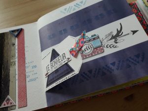 Vente en kit du mini-album Carnet de couleurs scrap scrapbooking kit kits les-kits-de-couleurs-en-folie couleurs-en-folie ateliers marcq-en-baroeul lille isabelle-lafolie mini-albums